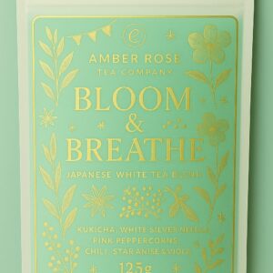 Bloom & Breathe - Spiced Japanese green & white tea blend. 125g loose leaf/Approx. 33 cups tea.