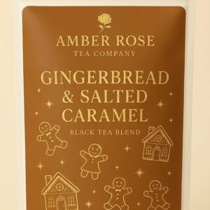 Gingerbread & salted caramel black tea. 125g loose leaf/ Approx 33 cups