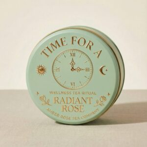 Radient Rose - Beauty from within. 2pm A delicate white & green tea blend for a glowing complexion and daily radience. 100g